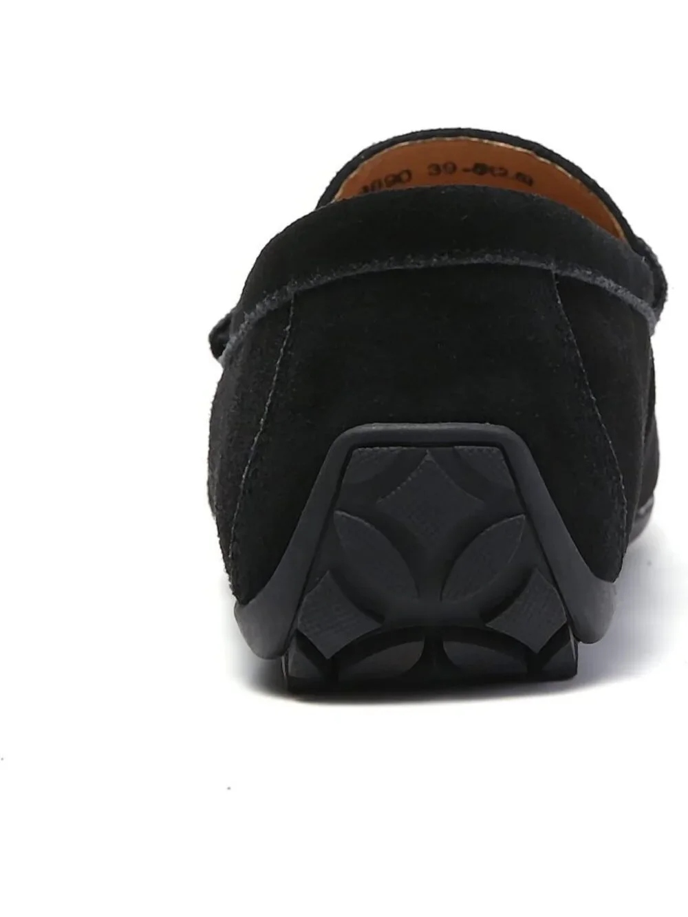 FASHION Men's Black Suede Leather Loafers Penny Slip On Walking Casual Shoes
